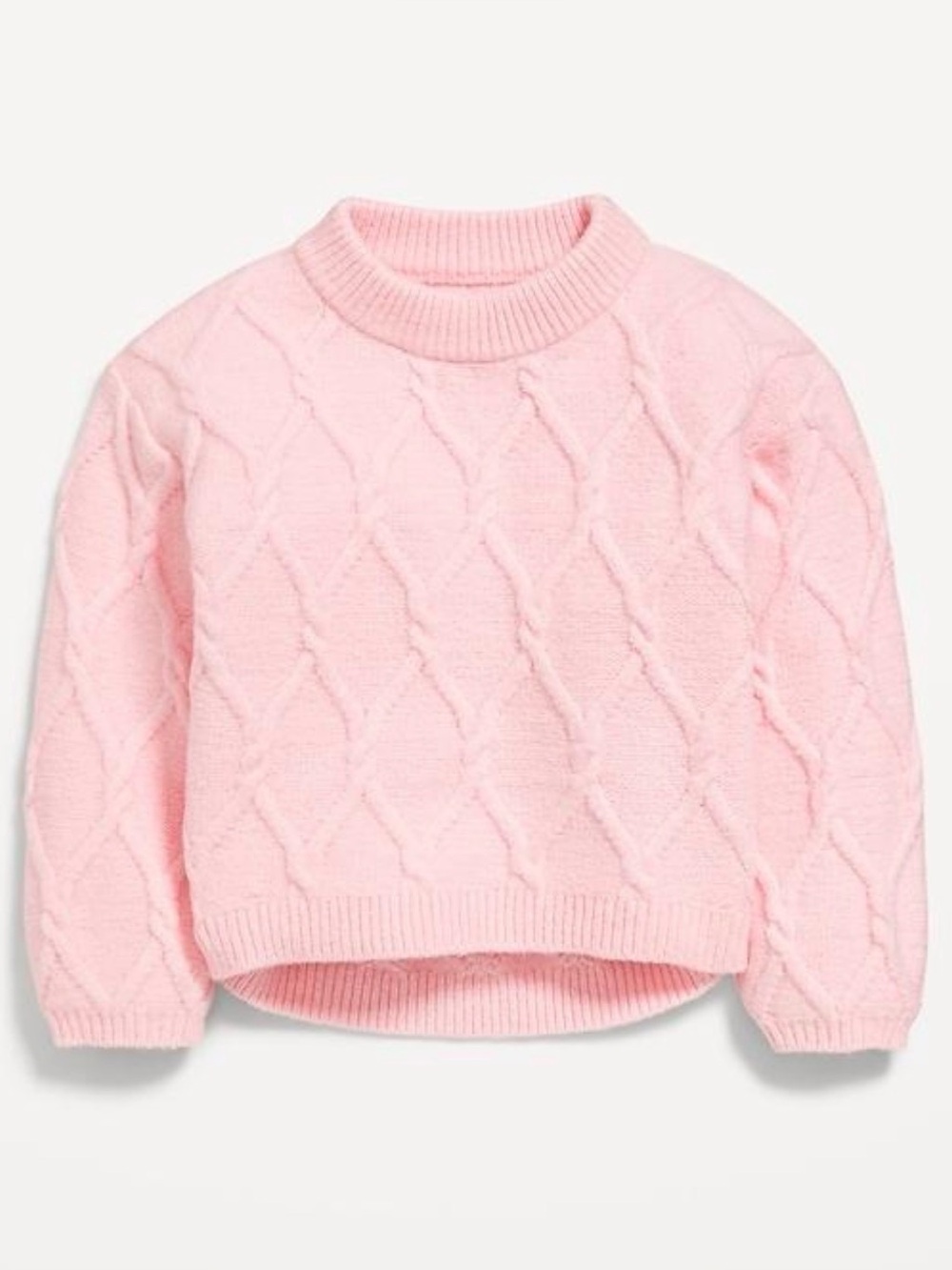 Old Navy Blush Pink Cable-Knit Sweater – 3T